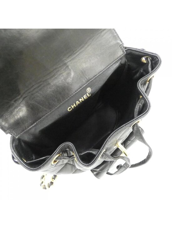 Chanel Vintage Backpack Black main image 4